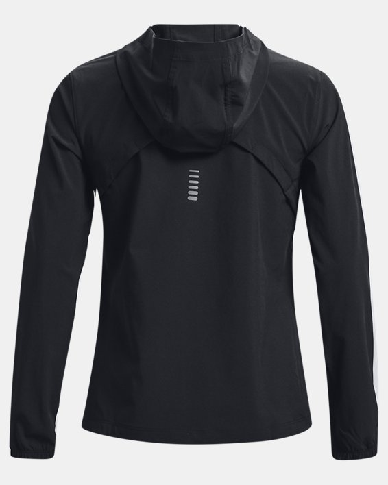 Women's UA OutRun The Storm Jacket in Black image number 7